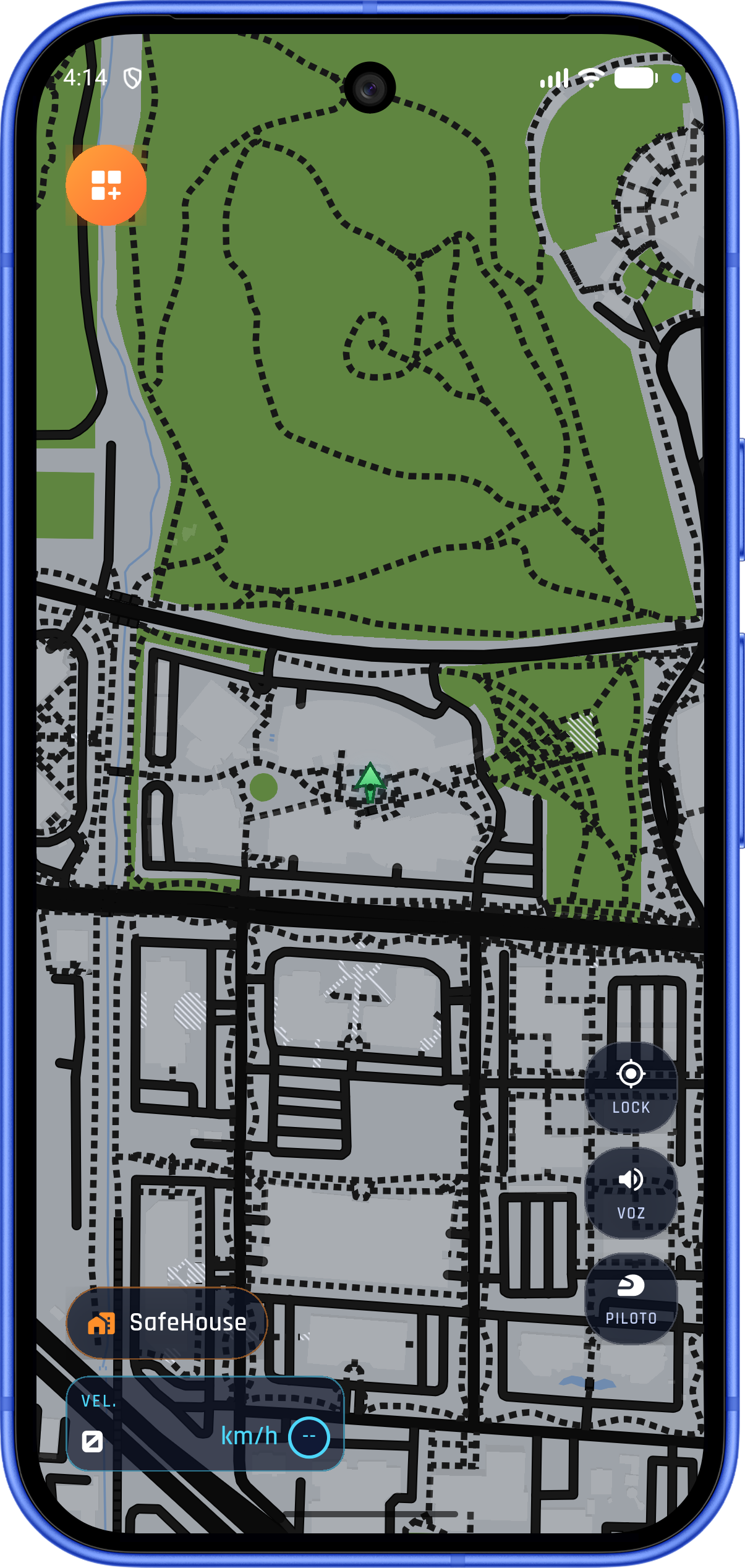 Tema de mapa claro inspirado em GTA San Andreas